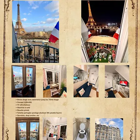 Face A La Tour Eiffel Apartman *